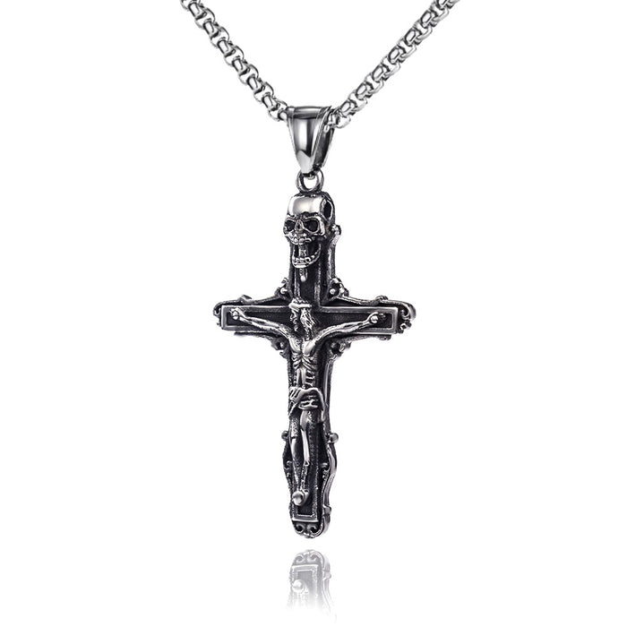 Keel Chain Angel Wings Necklace Pendant Skeletons & Skulls Cross Fashion Hiphop Jewelry