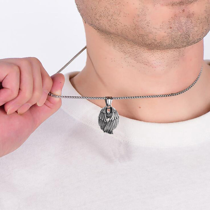 Keel Chain Angel Wings Necklace Pendant Skeletons & Skulls Cross Fashion Hiphop Jewelry