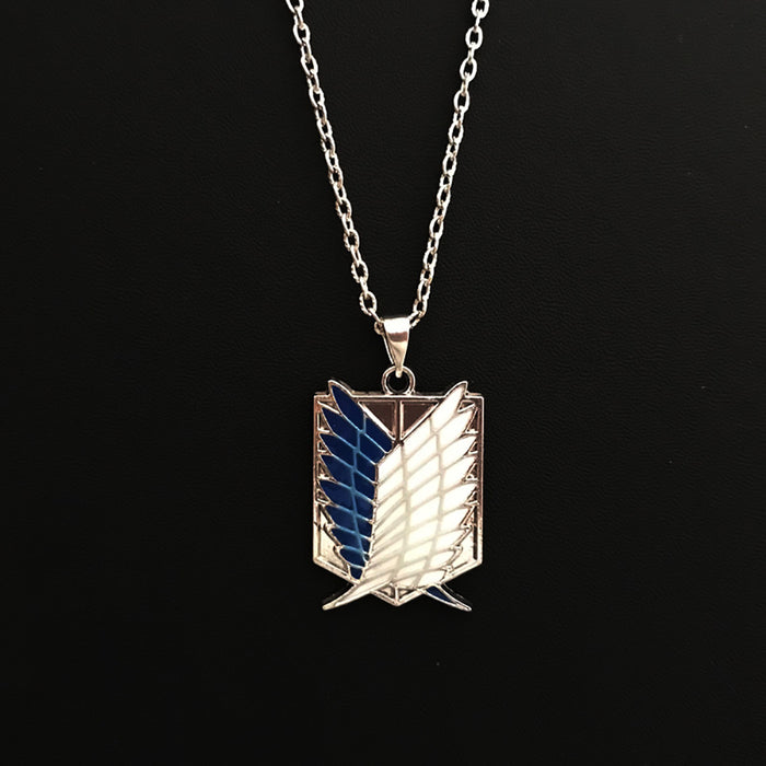 Glow-in-the-dark Shield Angel Wings Necklace Pendant luminous fluorescen Fashion Jewelry
