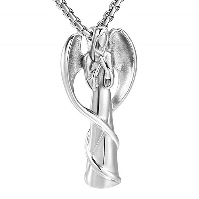 Angel Wings Necklace Pendant Angels Cremation Urn Perfume Bottle Keepsake Jewelry