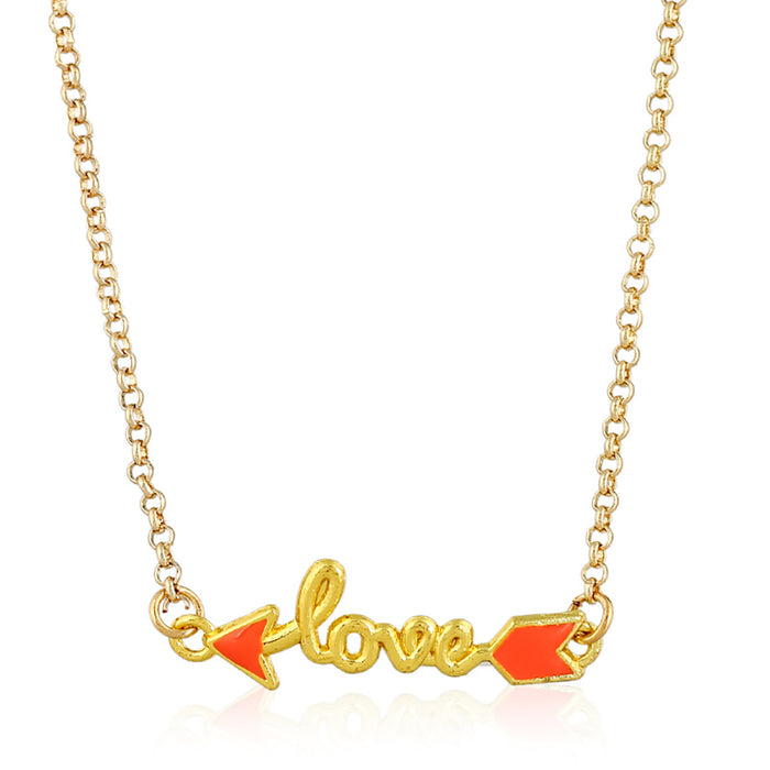 10 PCS lOT Beautiful Arrow Necklace Pendant Heart Love Fashion Jewelry