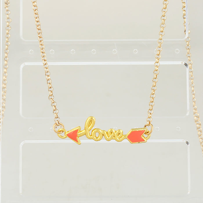 10 PCS lOT Beautiful Arrow Necklace Pendant Heart Love Fashion Jewelry
