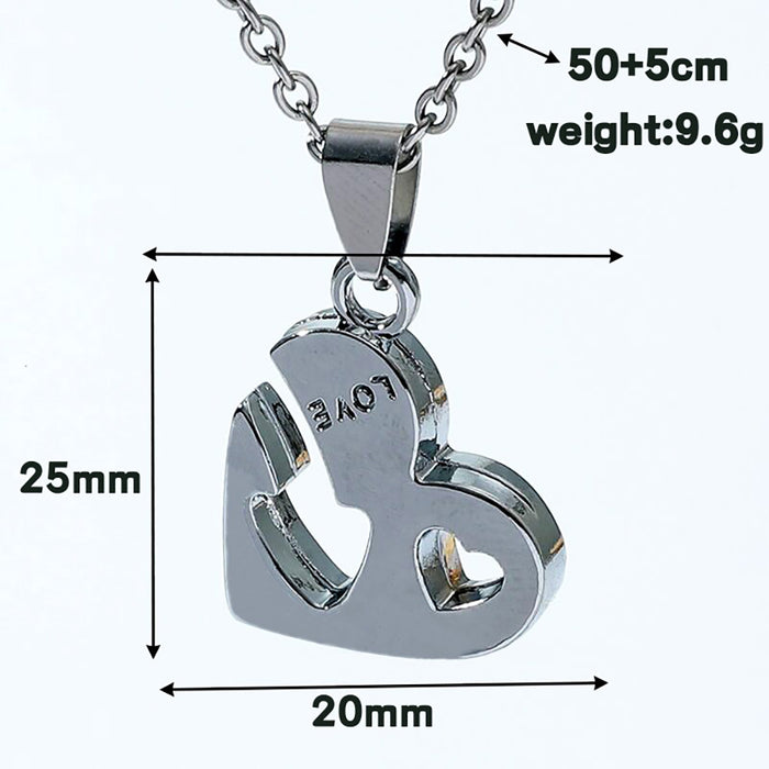 10 PCS lOT Beautiful Arrow Heart Necklace Pendant Love You Couples Jewelry