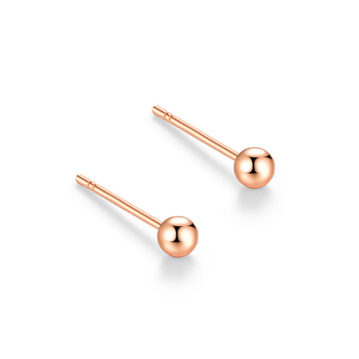 18K Solid Gold Ear Stud Earrings Star Bow Flower Loving Heart Beautiful Charm Jewelry