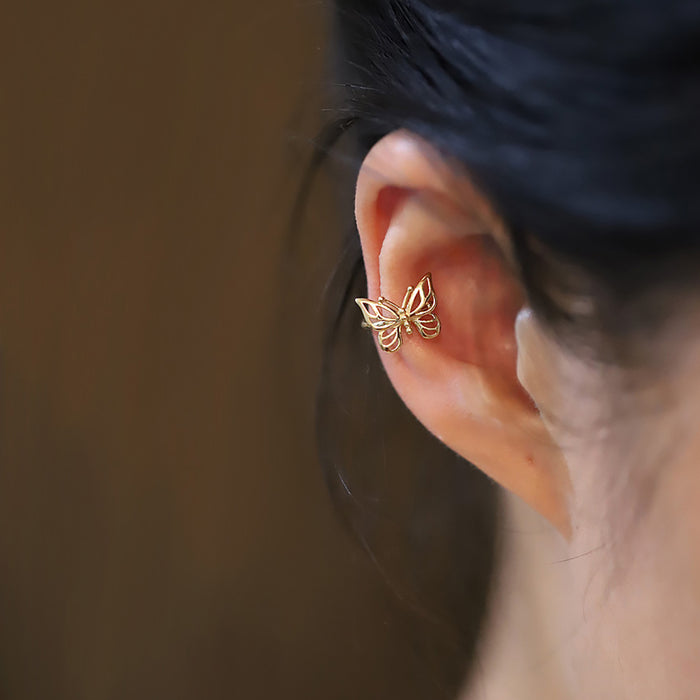 9K Solid Gold Cuffs Wraps Earrings Butterfly Beautiful Charm Jewelry