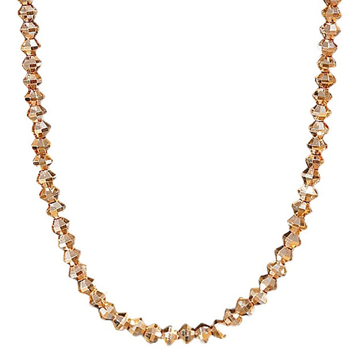 18K Solid Gold Bead Chain Beaded Necklace 1.8mm Width Charm Jewelry 18"-24"