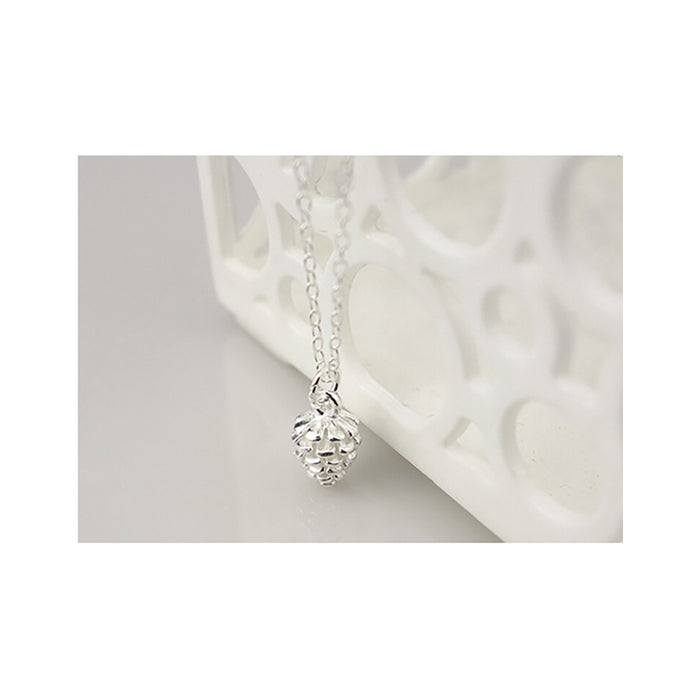 925 Sterling Silver Cute Acorn Necklace Pendant Plants Beautiful Fine Jewelry