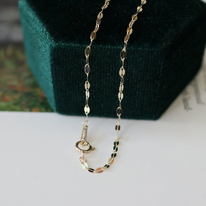 14K Solid Gold Lips Link Chain Bracelet Beautiful Charm Designer Jewelry