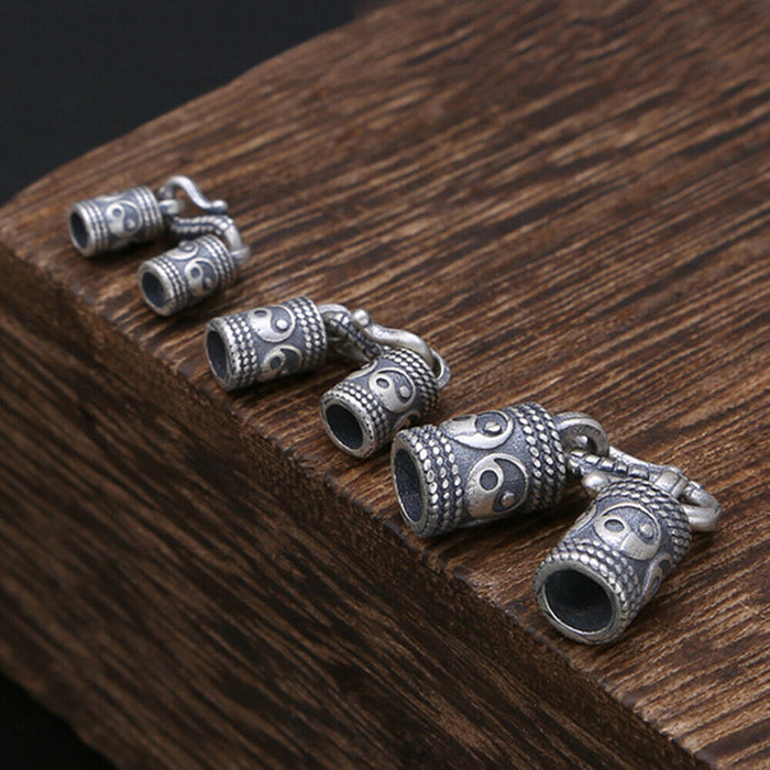 10Pcs 925 Sterling Silver Hook Clasp Barrel For Bracelet DIY Jewelry Findings Making