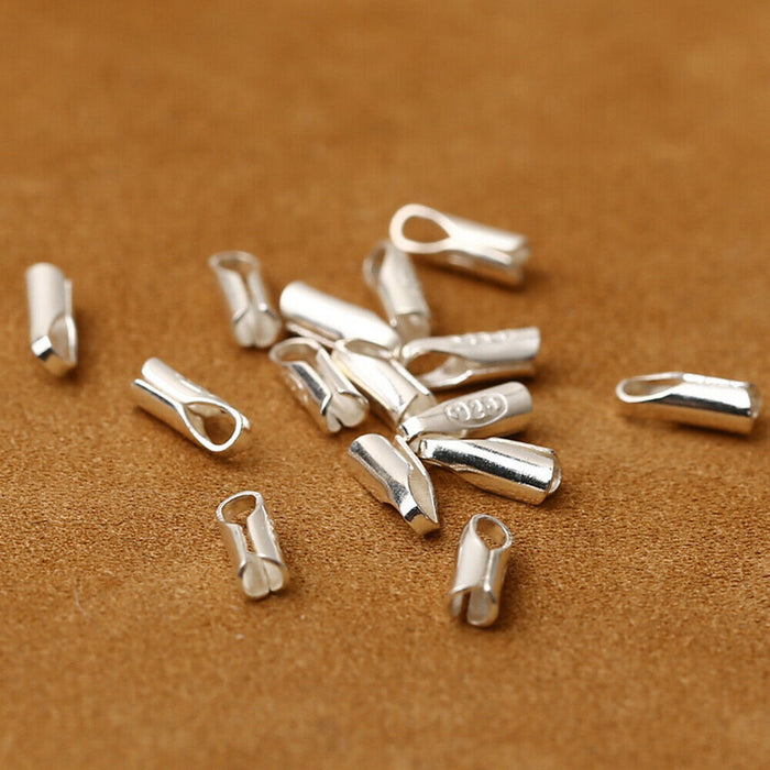 50Pcs 925 Sterling Silver Connectors Clasp For Bracelet Necklace DIY Jewelry Making
