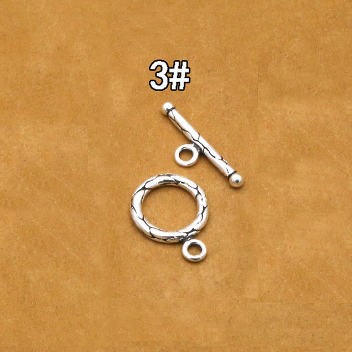 5Pcs 925 Sterling Silver TO-Buckle Clasp For Bracelet Necklace DIY Jewelry Making