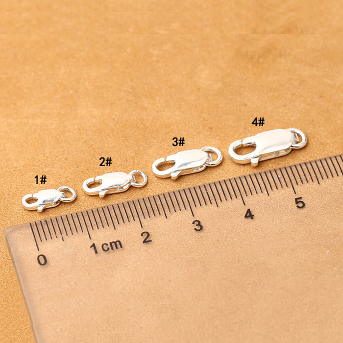 10Pcs/Set 925 Sterling Silver Lobster Clasp For Bracelet Necklace DIY Jewelry Making