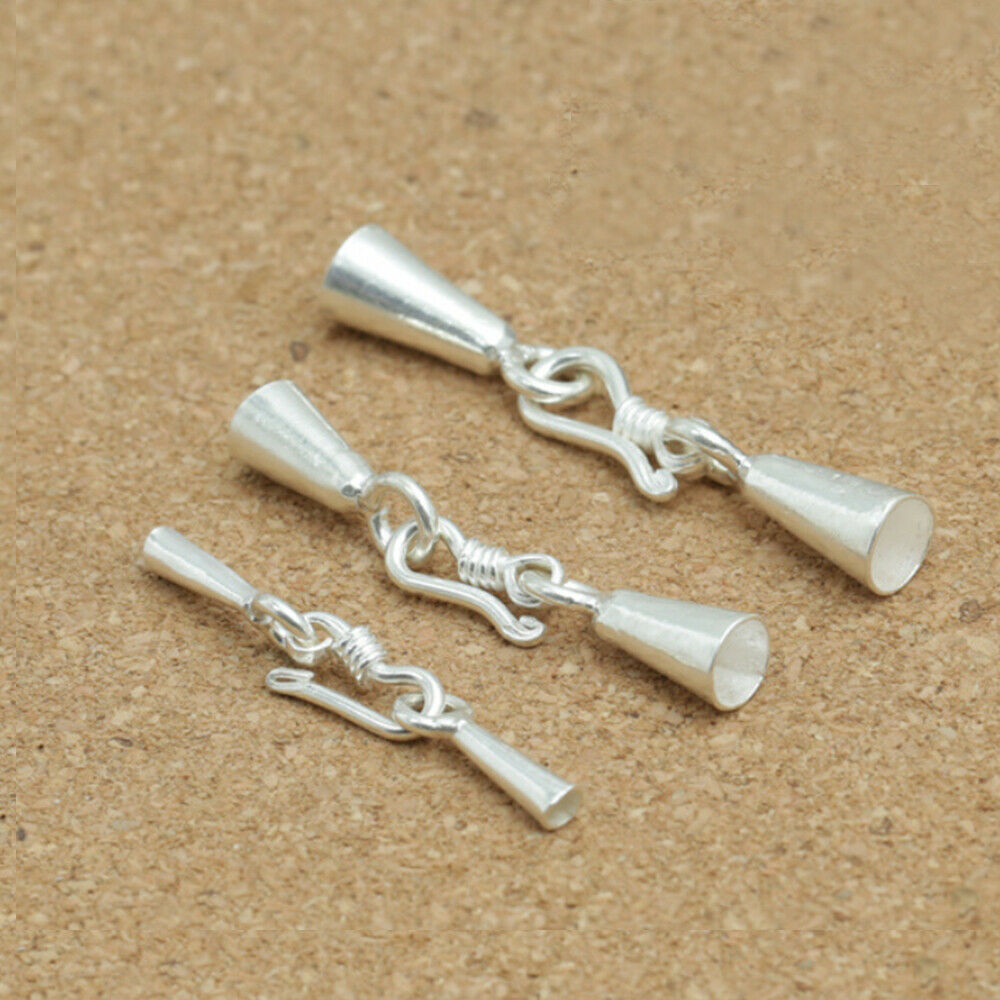 925 Sterling Silver S Hook Clasp For Bracelet Necklace DIY Jewelry Making  Parts