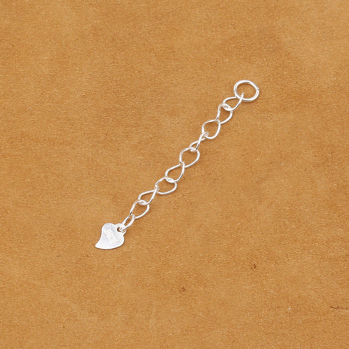 10Pc 925 Sterling Silver Bracelet Necklace DIY Extender Extension Chain 45mm
