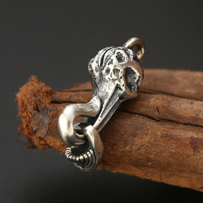 925 Sterling Silver Skull Skeleton Clasp For Bracelet Necklace DIY Making Parts