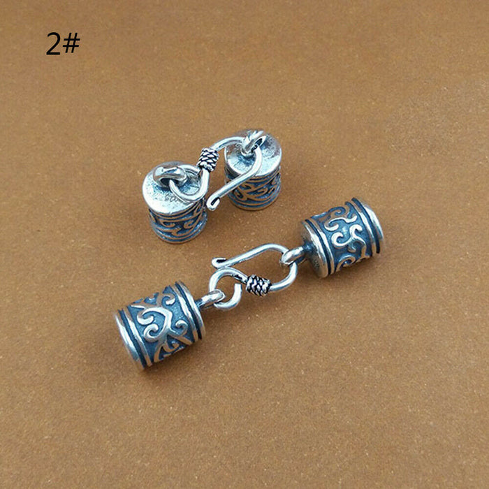 925 Sterling Silver DIY Clasp Connector Leather Cord End Bracelet Necklace
