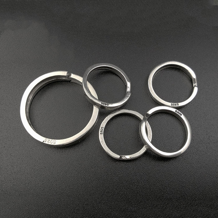 925 Sterling Silver Key Jump Ring Clasp Jewelry DIY Making Findings