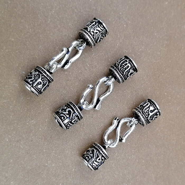2Pcs/Set 925 Sterling Silver DIY S Hook Clasp Connector End Bracelet Necklace