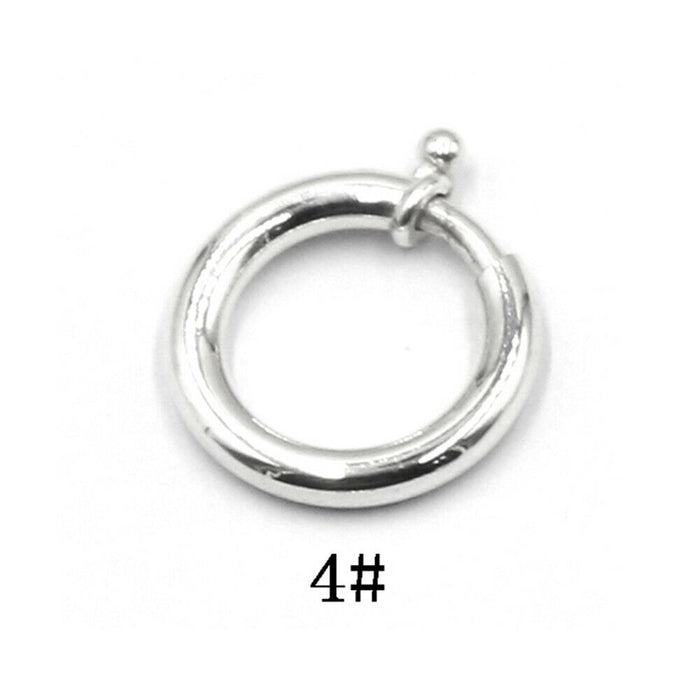 2Pcs 925 Sterling Silver Jump Ring Clasp DIY Connector Bracelet Necklace Making