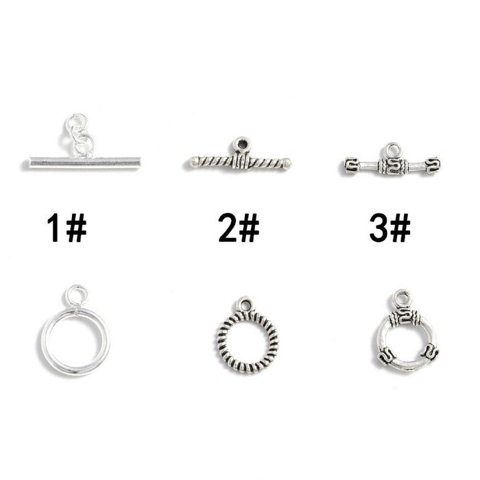 5Pcs 925 Sterling Silver OT Buckle Clasp Lock for DIY Jewelry Necklace Bracelet