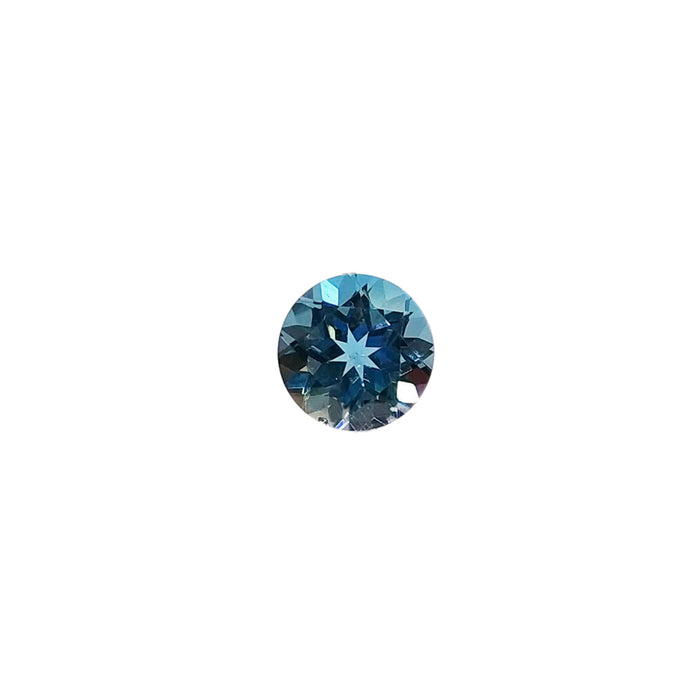 10Pcs/Set 2mm-10mm Natural London Blue Topaz Round Faceted Cut Loose Gemstone Wholesale