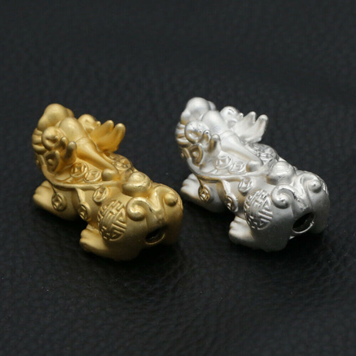 999 Fine Silver Animal Spacers Beads Loose For Bracelet DIY Making Parts