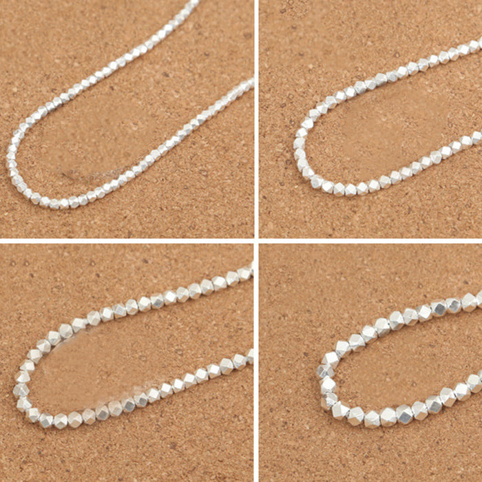 10Pcs 925 Sterling Silver Spacers Beads Loose For Bracelet DIY Making Parts