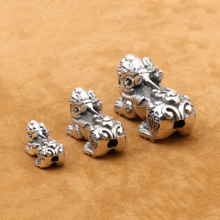 925 Sterling Silver Spacers Beads Loose For Bracelet DIY Making Parts