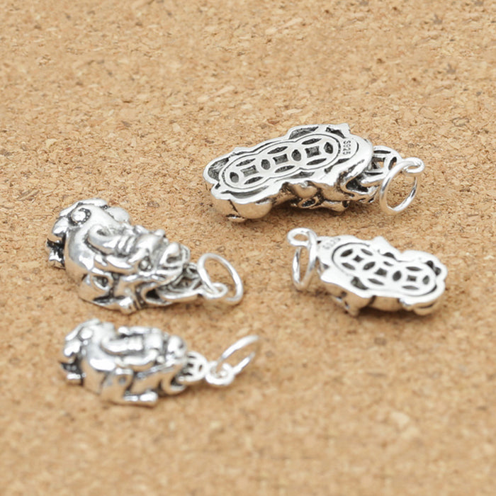 Solid 925 Sterling Silver Pendant DIY Making Parts Animal Brave Troops Mythical Beast