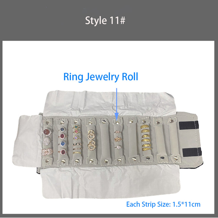 Jewelry Travel Rolls Accessories Organizer Storage Jewelry Display Multipurpose