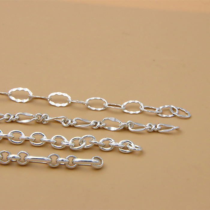 Sold by the Foot BULK 925 Sterling Silver Oval Link Cable Chain Jewelry Making