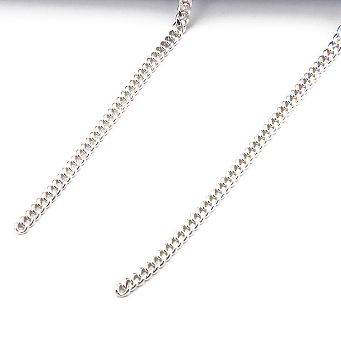 Sold by the Foot BULK Solid 925 Sterling Silver Miami Cuban Cable Chain Jewelry Making