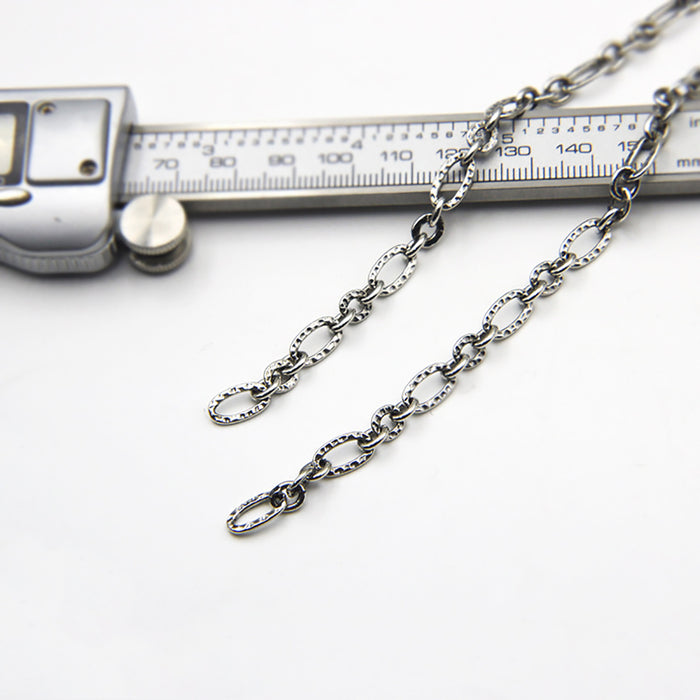 Sold by the Foot BULK Solid 925 Sterling Silver Figaro Chain Jewelry Making