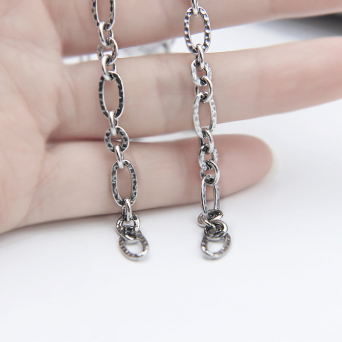 Sold by the Foot BULK Solid 925 Sterling Silver Figaro Chain Jewelry Making