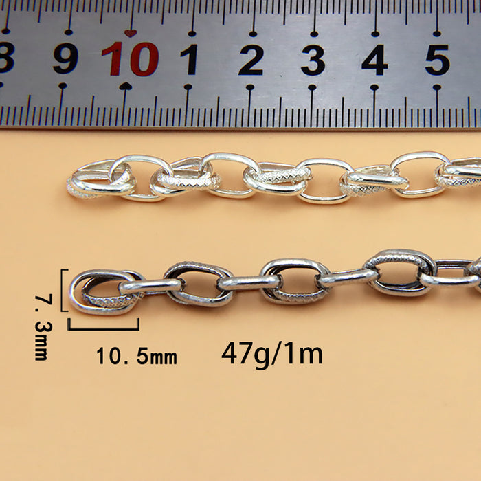 Sold by the Foot BULK Solid 925 Sterling Silver Oval Link Cable Jewelry Making