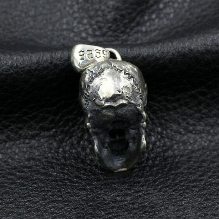 Men's Women's Real Solid 925 Sterling Silver Pendants Jewelry Skull Fashion