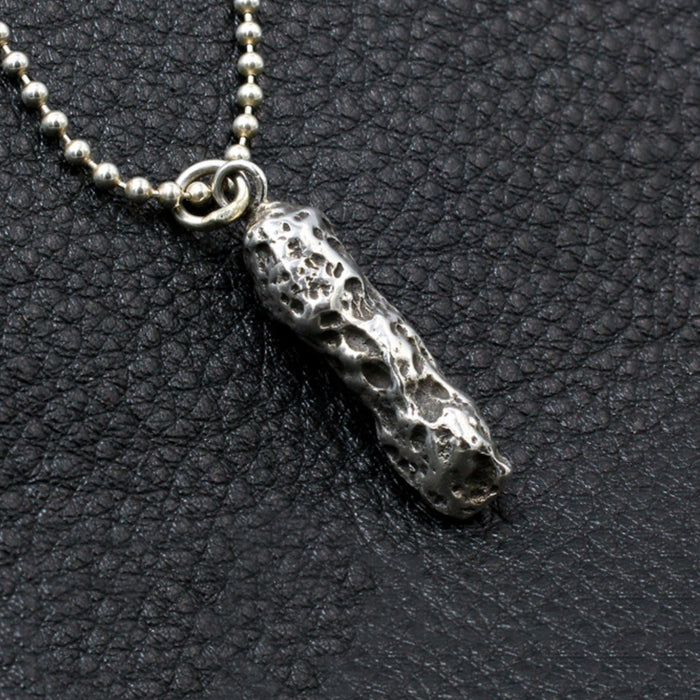 Men's Women's Real Solid 925 Sterling Silver Pendants Meteorite Fashion Jewelry