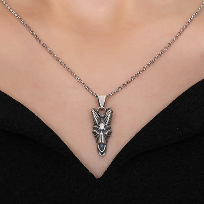 Men's Women's Real Solid 925 Sterling Silver Pendants Sheep Horns Sheep Head