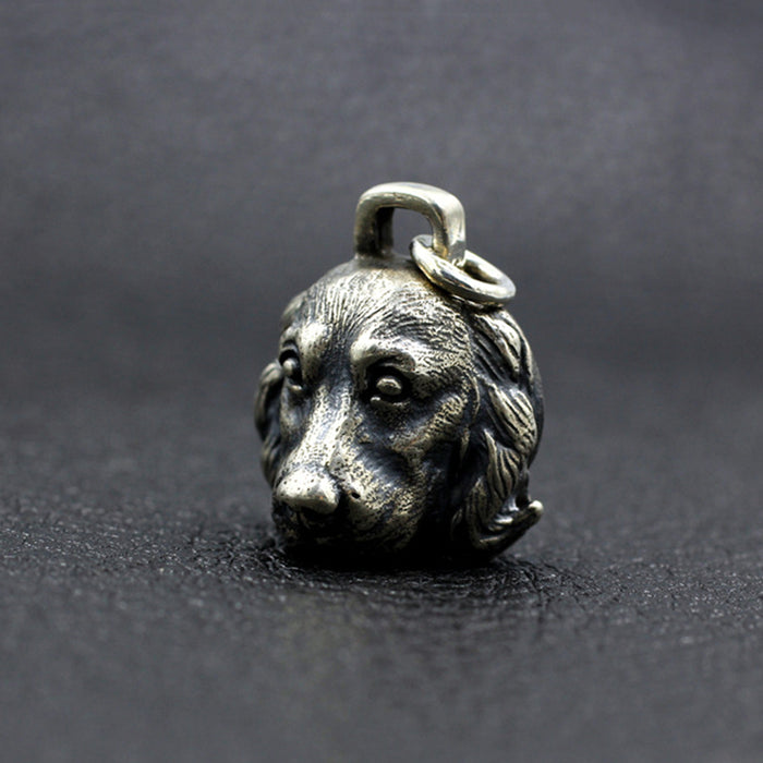 Men's Women's Real Solid 925 Sterling Silver Pendants Animal Dog Head Jewelry